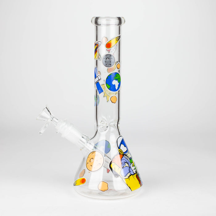 10" Glass Bong With The Astronaut Design