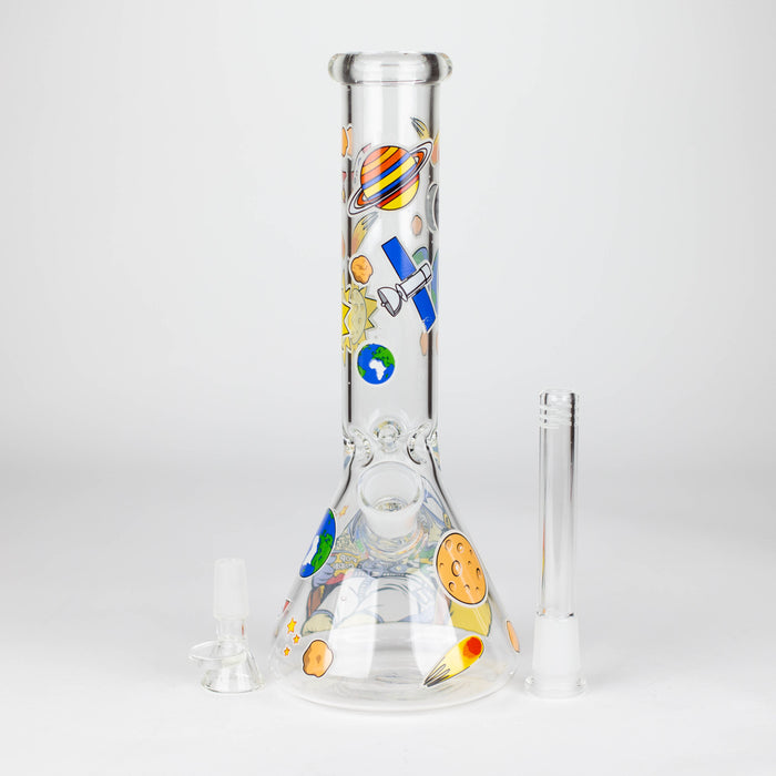 10" Glass Bong With The Astronaut Design