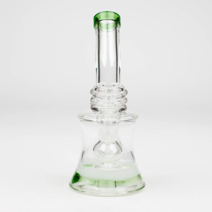 6.5" bent neck glass bong with diffuser