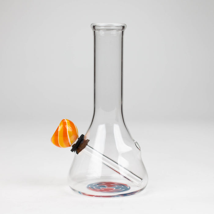 6" beaker glass water bong