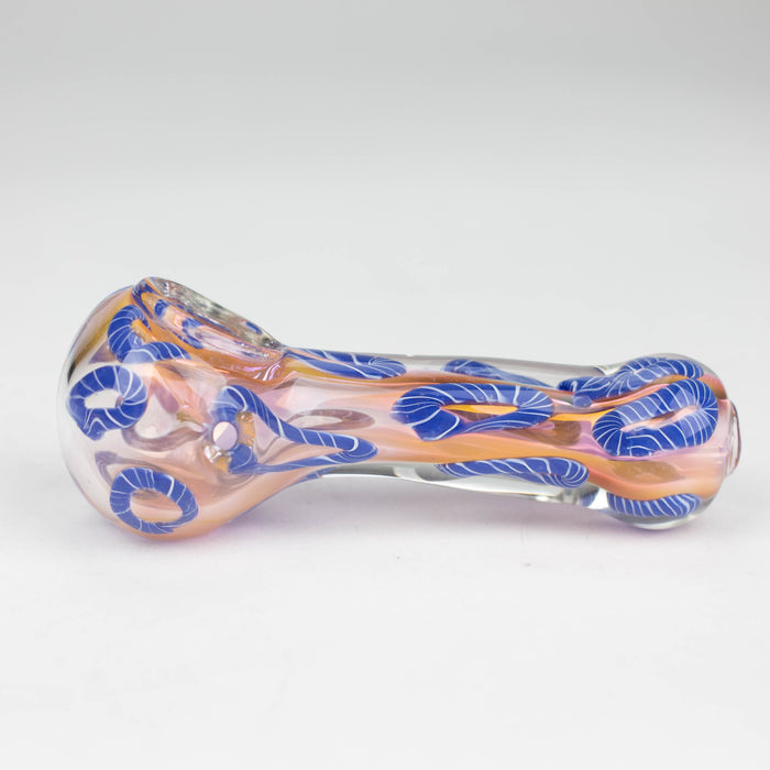 4.5" Gold fumed glass hand pipe pack of 2