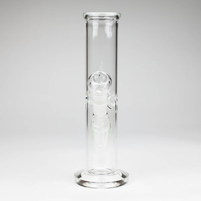 10" Straight tube glass water bong