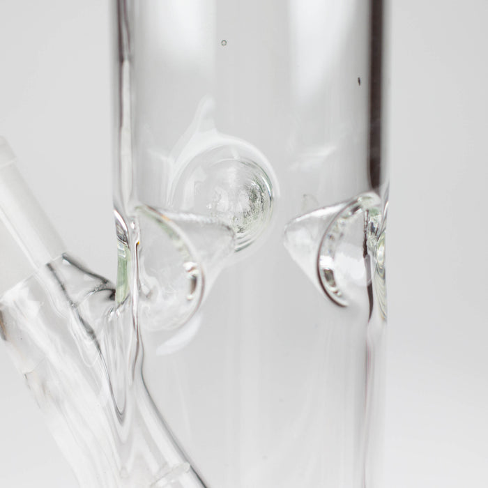 10" Straight tube glass water bong