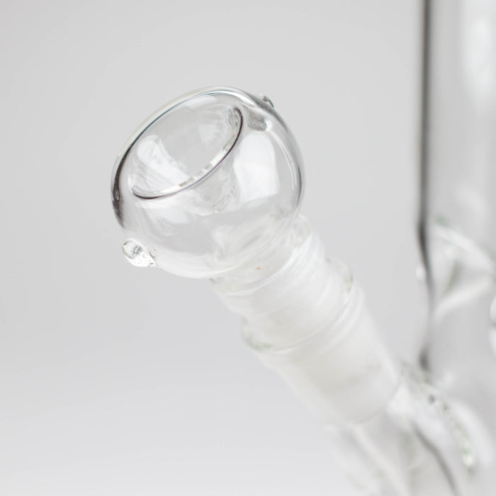 10" Straight tube glass water bong