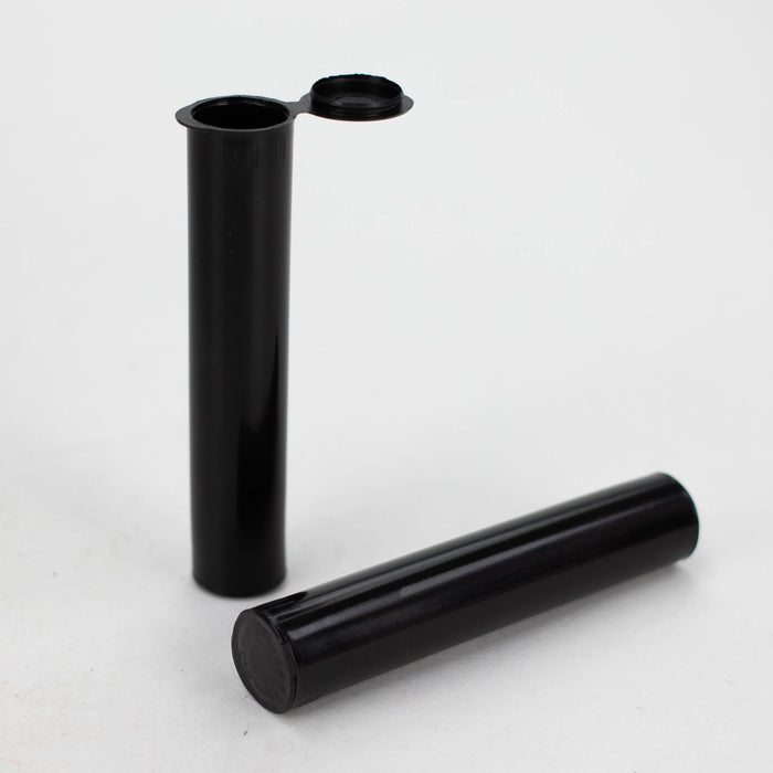 98mm Child proof Pop Top Opaque Black Plastic Pre-Roll Tubes - 600Count