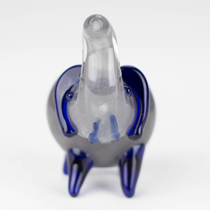 4.5” Assorted elephant Soft glass hand pipe Jar of 8