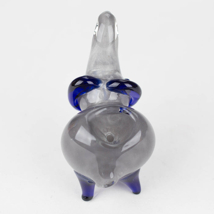 4.5” Assorted elephant Soft glass hand pipe Jar of 8