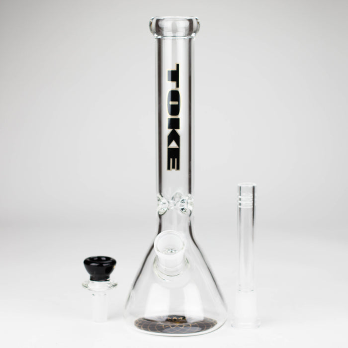 TOKE | 10" Beaker glass water bong