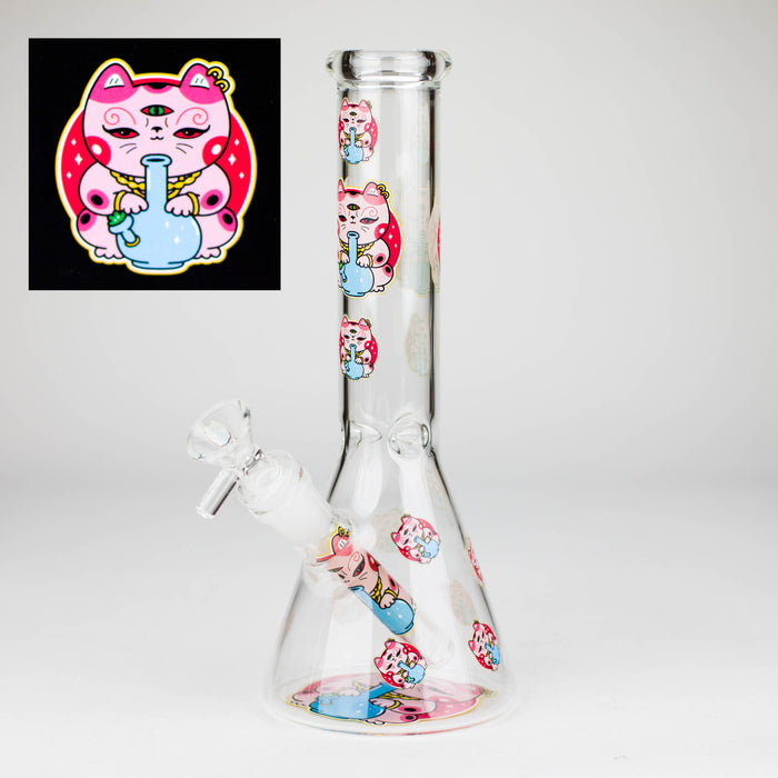 10″ Design Exclusive License Glass Bong Beaker Bong-Box of 20 [DCK014-COMBO D]