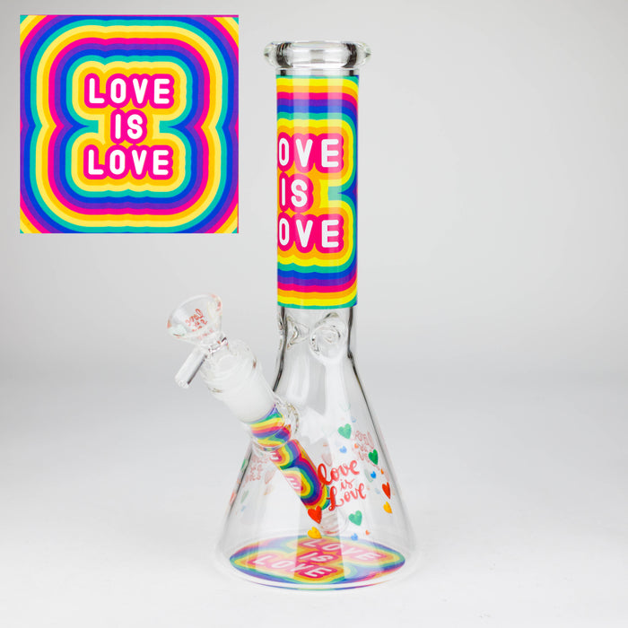 10″ Design Exclusive License Glass Bong Beaker Bong-Box of 20 [DCK014-COMBO D]