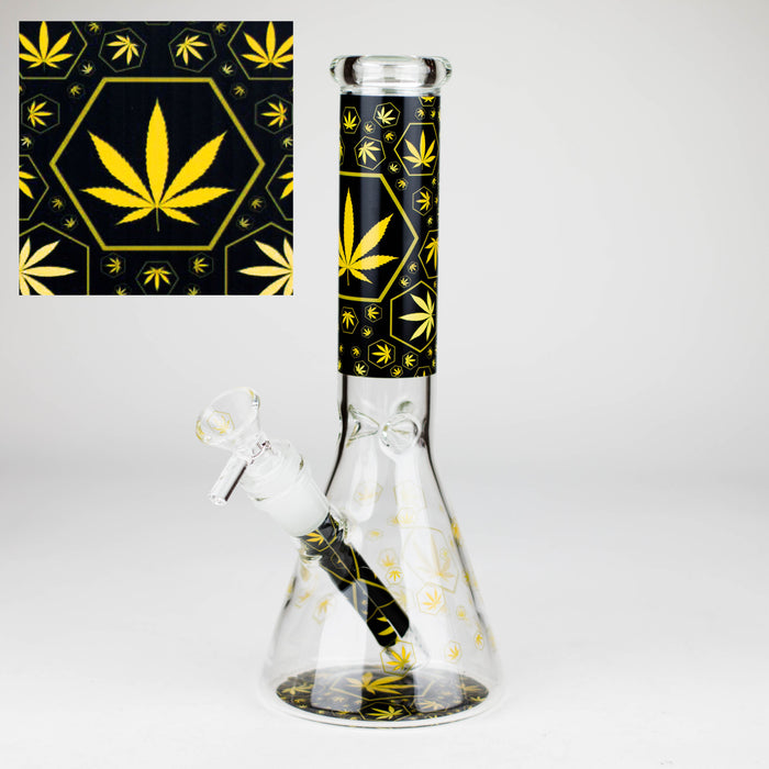 10″ Design Exclusive License Glass Bong Beaker Bong-Box of 20 [DCK014-COMBO D]