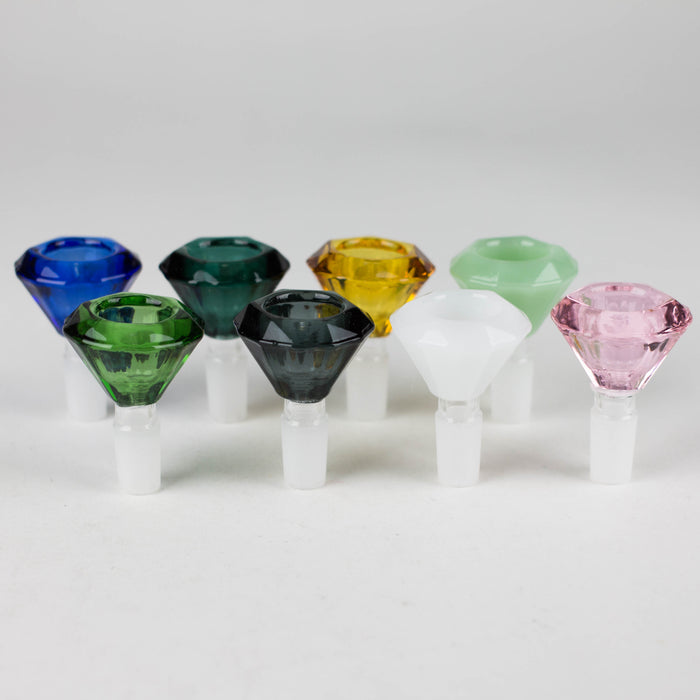 Diamond shape Male Join Glass Bowl Display Box of 8 [SMKJ-018]