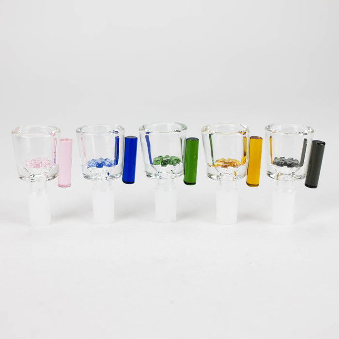 Male Joint Glass Bowl with screen Display Box of 9 [SMKJ-011]