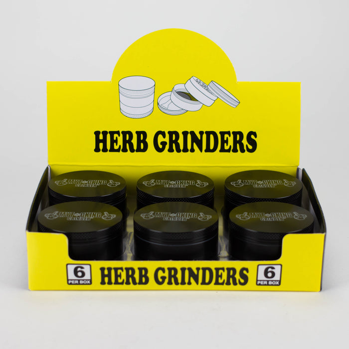 68mm MF Design 4 Layers Zinc Grinder Box Of 6 [SMKZ-007]