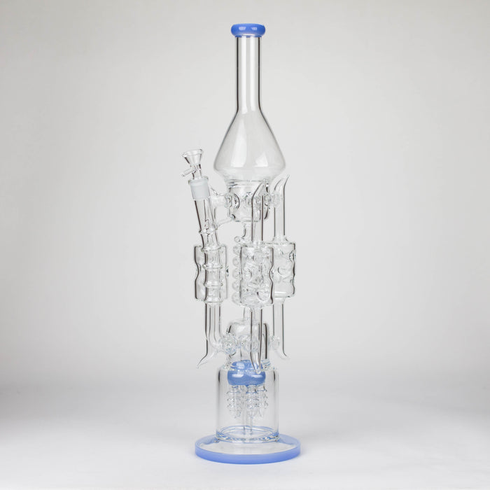 20" Coil Glass water recycler bong [C1577]