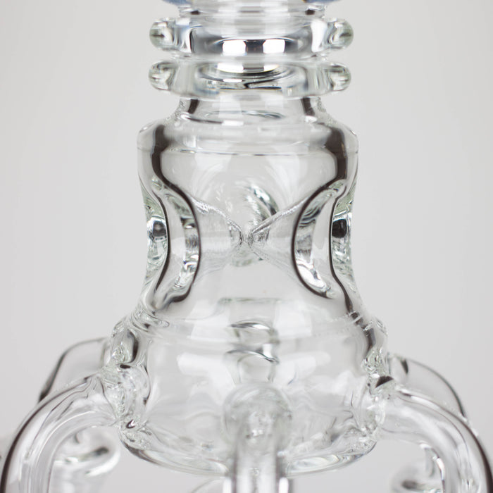 19" Coil Glass water recycler bong [C1576]