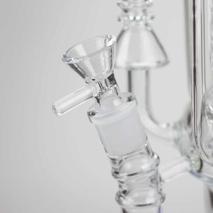 19" Coil Glass water recycler bong [C1576]