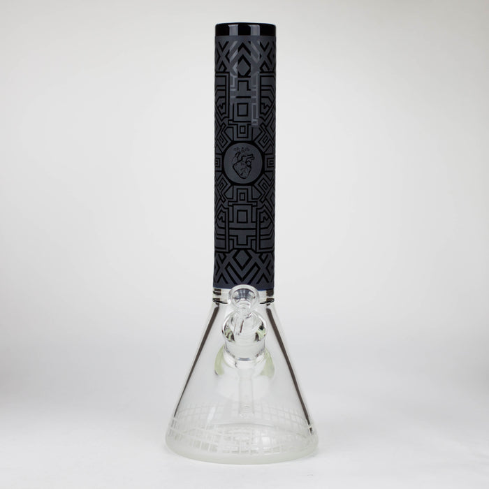 14" Beaker Base Glass Bong  [C1037-CC268]