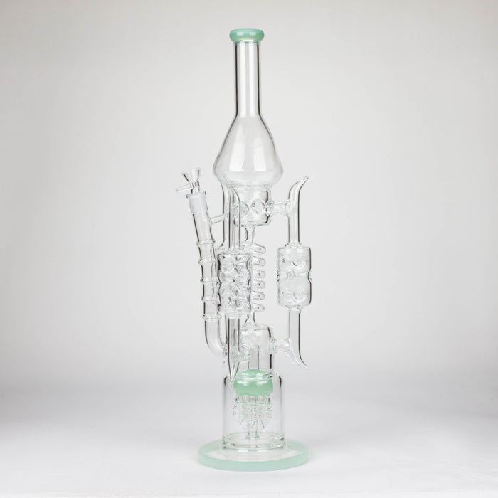 20" Coil Glass water recycler bong [C1577]