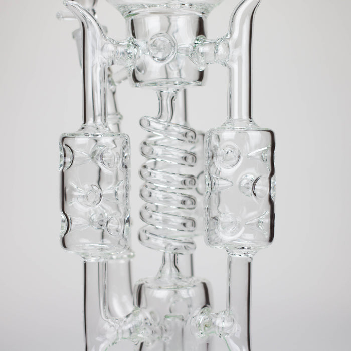 20" Coil Glass water recycler bong [C1577]