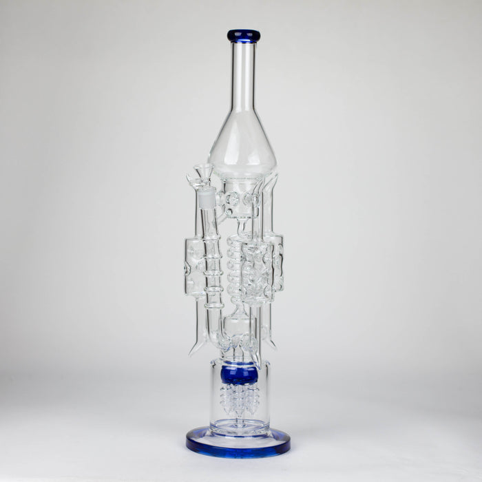 20" Coil Glass water recycler bong [C1577]