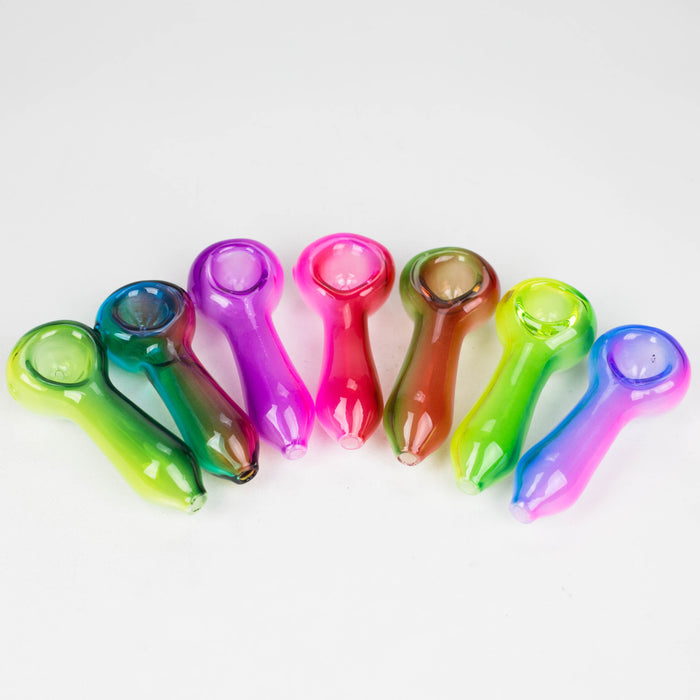 4" Glass Hand Pipes Box of 21 [SMKJ-101]