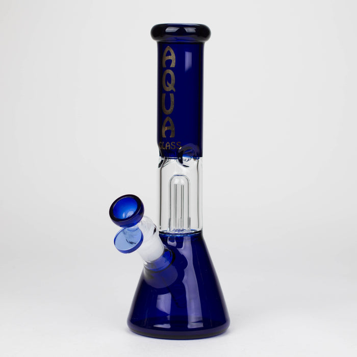 AQUA | 10″ Glass Bong with Percolator & Bowl Box of 8 [B2]