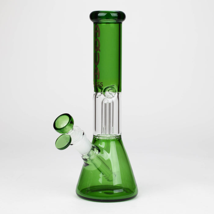 AQUA | 10″ Glass Bong with Percolator & Bowl Box of 8 [B2]