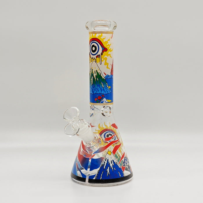 10" 5mm Assorted Design Beaker Bong [103805P]_5