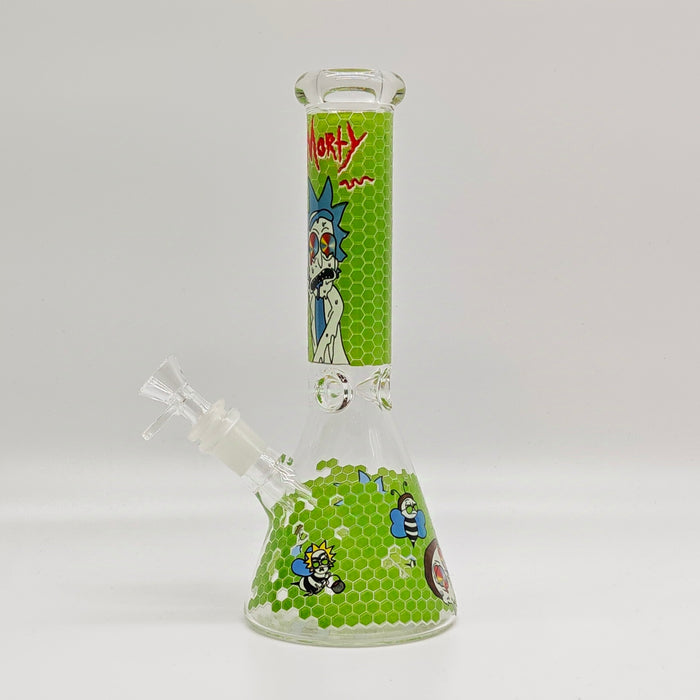 10" 5mm Assorted Design Beaker Bong [103805P]_10