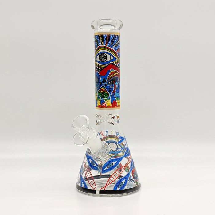 10" 5mm Assorted Design Beaker Bong [103805P]_6