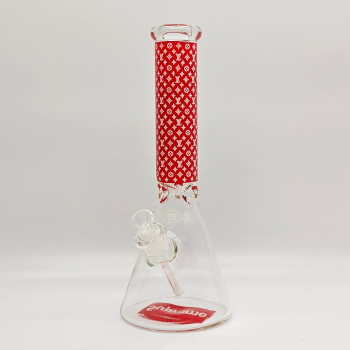 14" Stylish Designed 7mm Glow in the dark Glass Bong [LV145007]_5