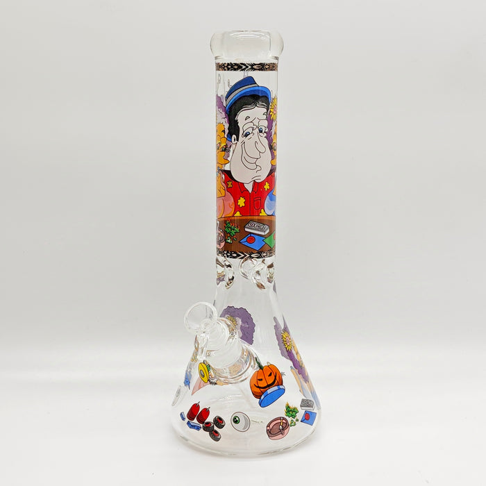 14" 7mm Novelty Design Beaker Glass Bong [240612]_3