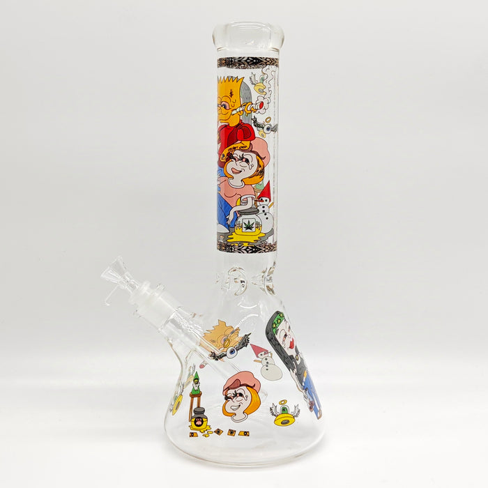 14" 7mm Novelty Design Beaker Glass Bong [240612]_7