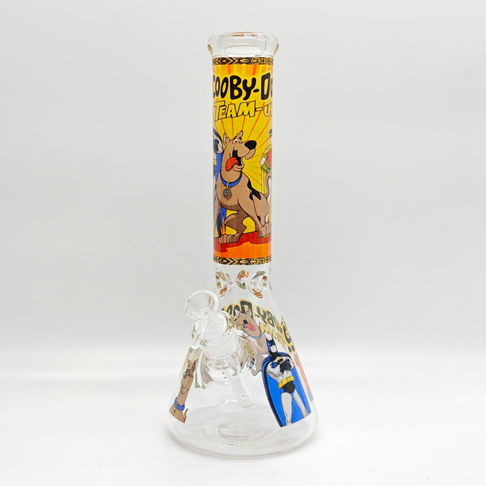 14" 7mm Cartoon Beaker Glass Bong [P22]_2