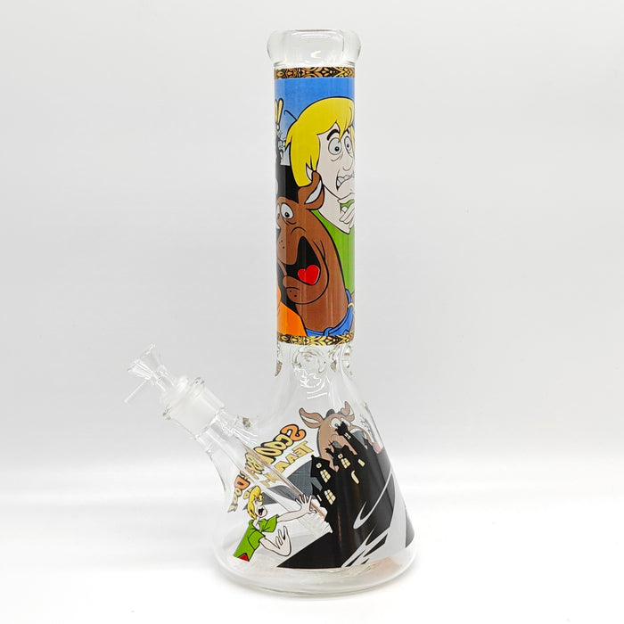 14" 7mm Cartoon Beaker Glass Bong [P22]_7