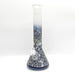 14" 5mm Abstract Design Beaker Glass Bong [LOT0072]_1