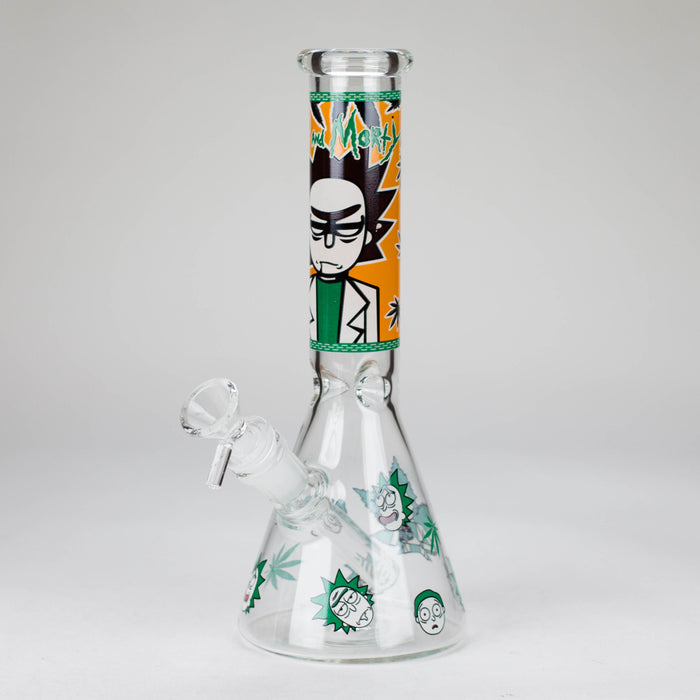 10" Comic Blast Glow in the dark Glass Bong [MG-160]