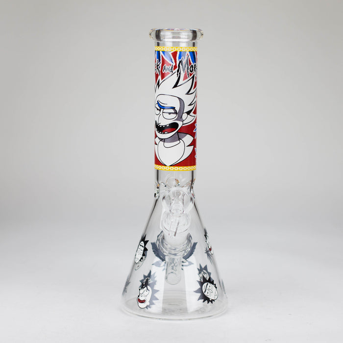 10" Comic Blast Glow in the dark Glass Bong [MG-160]