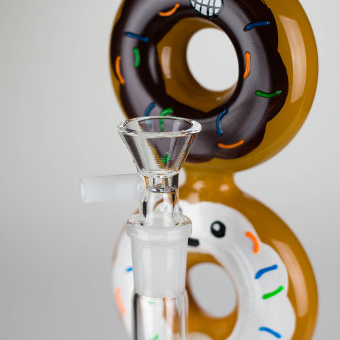 8.75" Double Donut Glass Bong [MK-BB04]