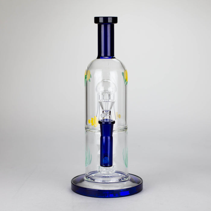 10.5" Tropical Ocean Glass Bong [MK-BB05]