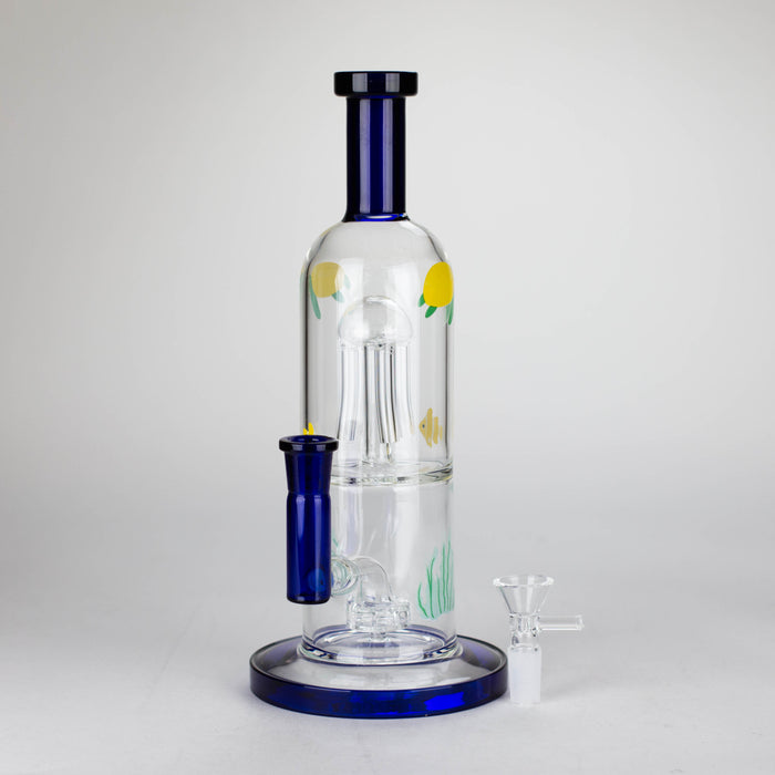 10.5" Tropical Ocean Glass Bong [MK-BB05]