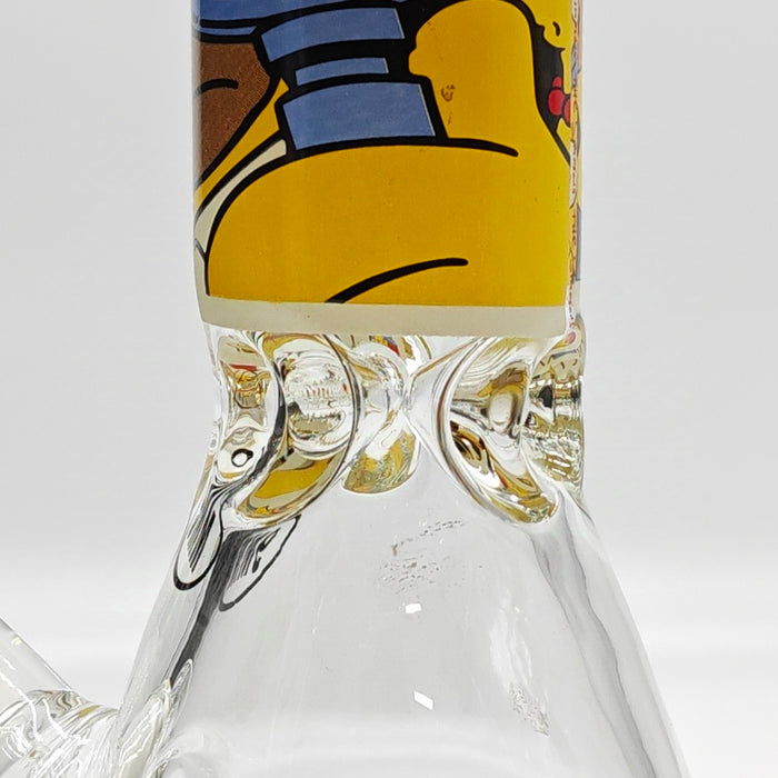 14" 9mm Cartoon Beaker Glass Bong [145009P]_8