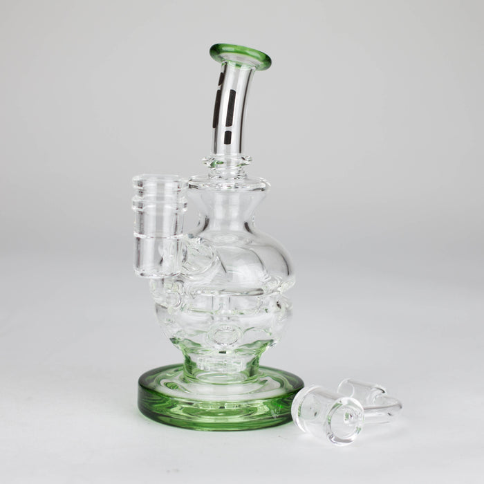 Infyniti | 6" Double glass recycle rig with shower head diffuser [GP1935]