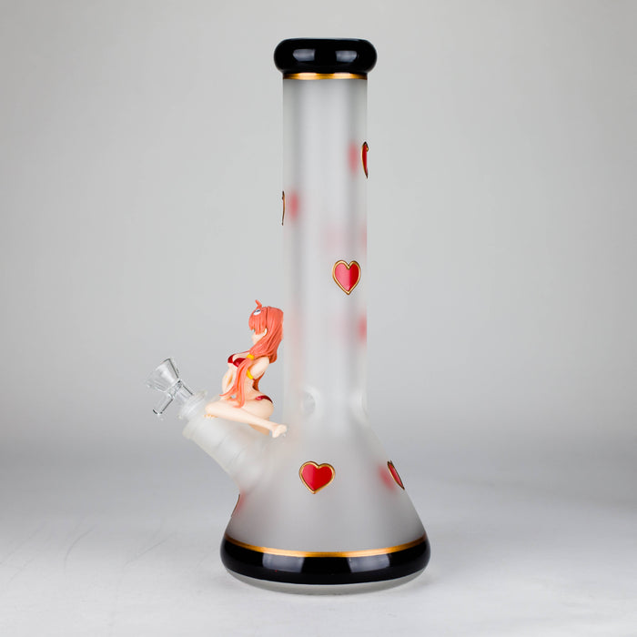 12" Figure Base Glass Bong