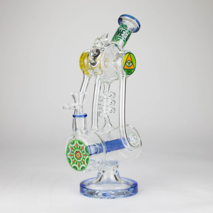 WENEED | 12" Twisting Tide Glass Bong