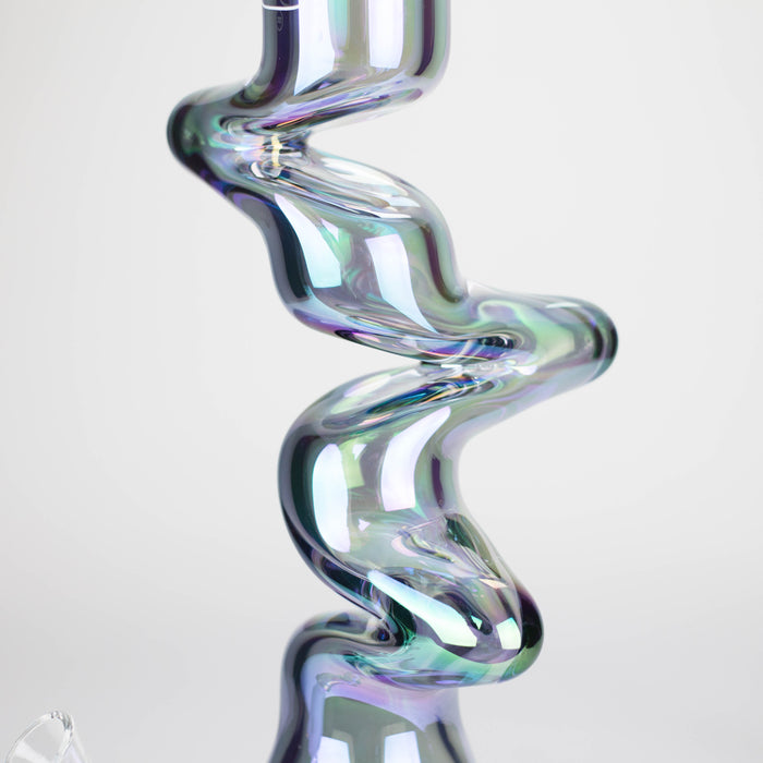 WENEED | 17.5" Iridescent Ripple Glass Bong