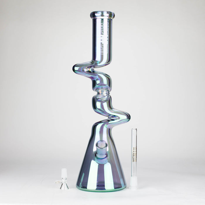 WENEED | 17.5" Iridescent Ripple Glass Bong