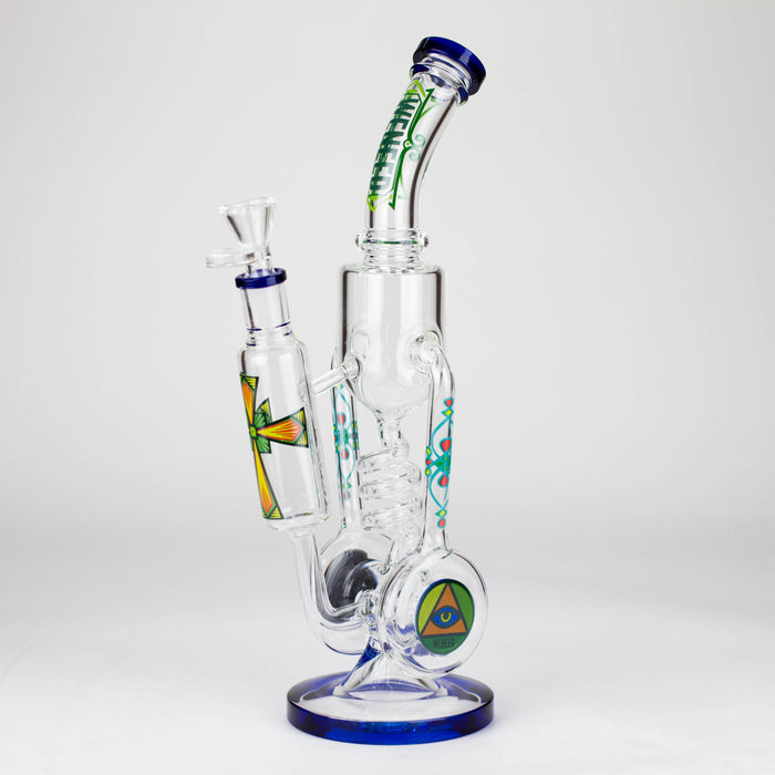 WENEED | 14" Spiral Recycler Glass bong