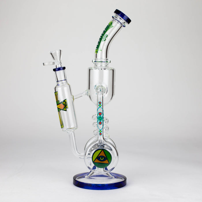 WENEED | 14" Spiral Recycler Glass bong